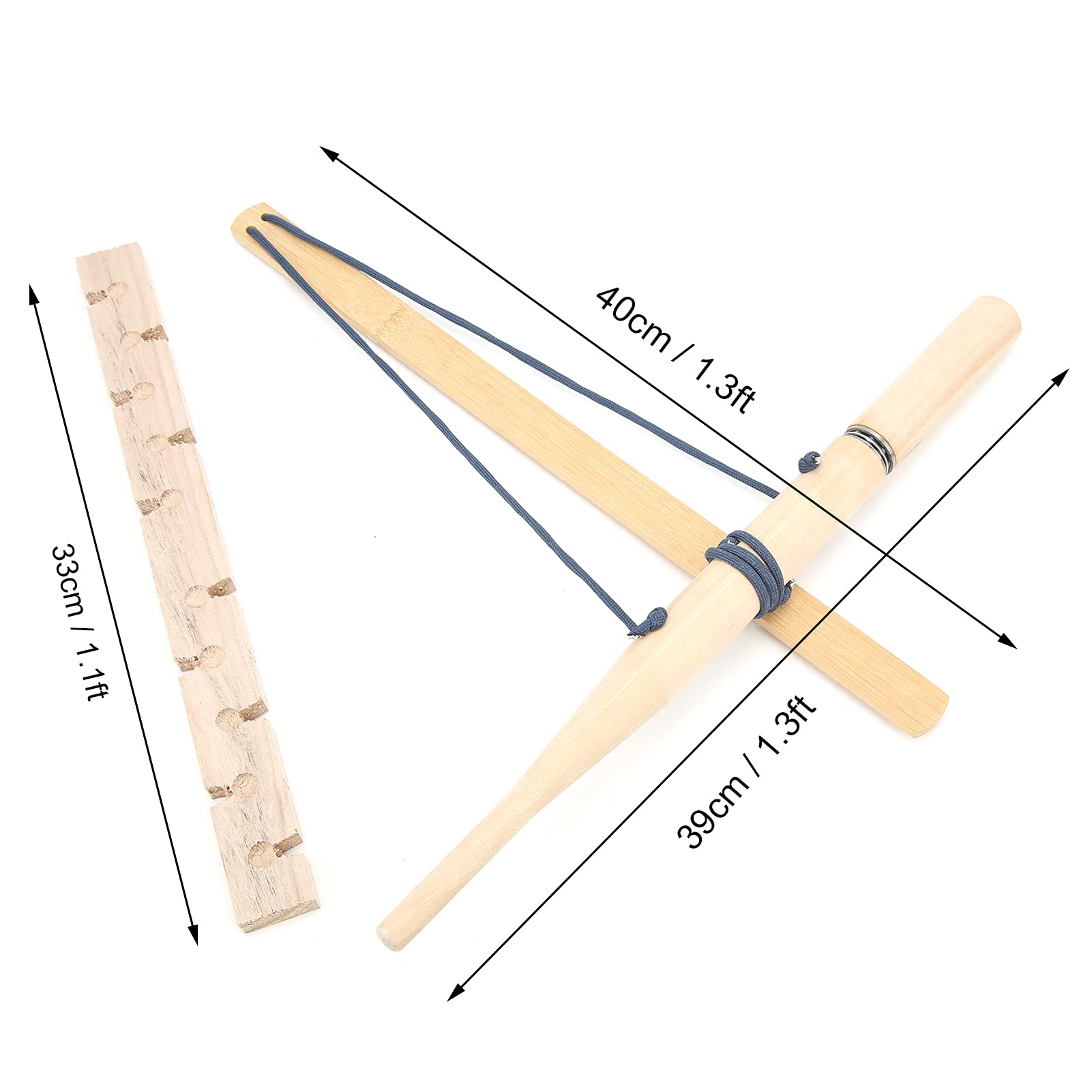 Topyond Bow Drill Friction Fire Starter, Emergency Gear Props, Survival Kit, Portable Outdoor Bow Drill Tools, Paulownia Wood for Camping Hiking