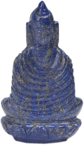 Miniatura 2 de GEMHUB Aproximadamente 203.50 Ct Buda de la Medicina Meditación Azul Lapislázuli Estatua para la Paz y la Relajación V-7860, Piedra
