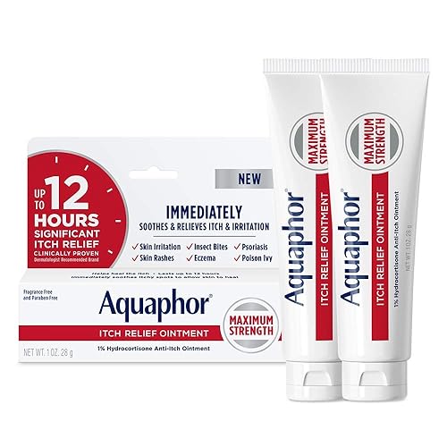 Aquaphor Ungüento para aliviar la picazón 1 de hidrocortisona antipicazón 1 onza paquete de 2 disponible en Yaxa Colombia