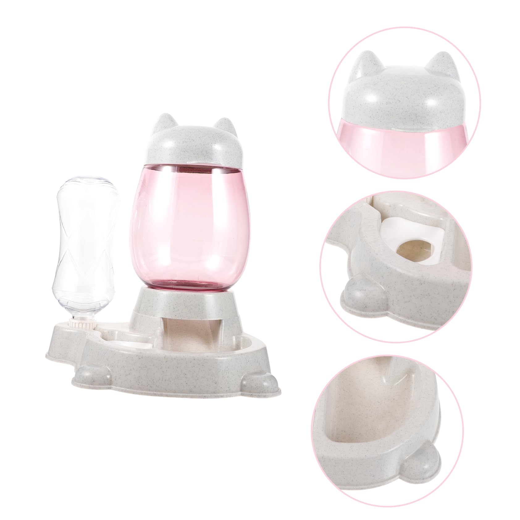 INOOMP Distributeur Automatique pour Chats Et Chiens Alimentation Et Eau Compact Et Facile Utilisation