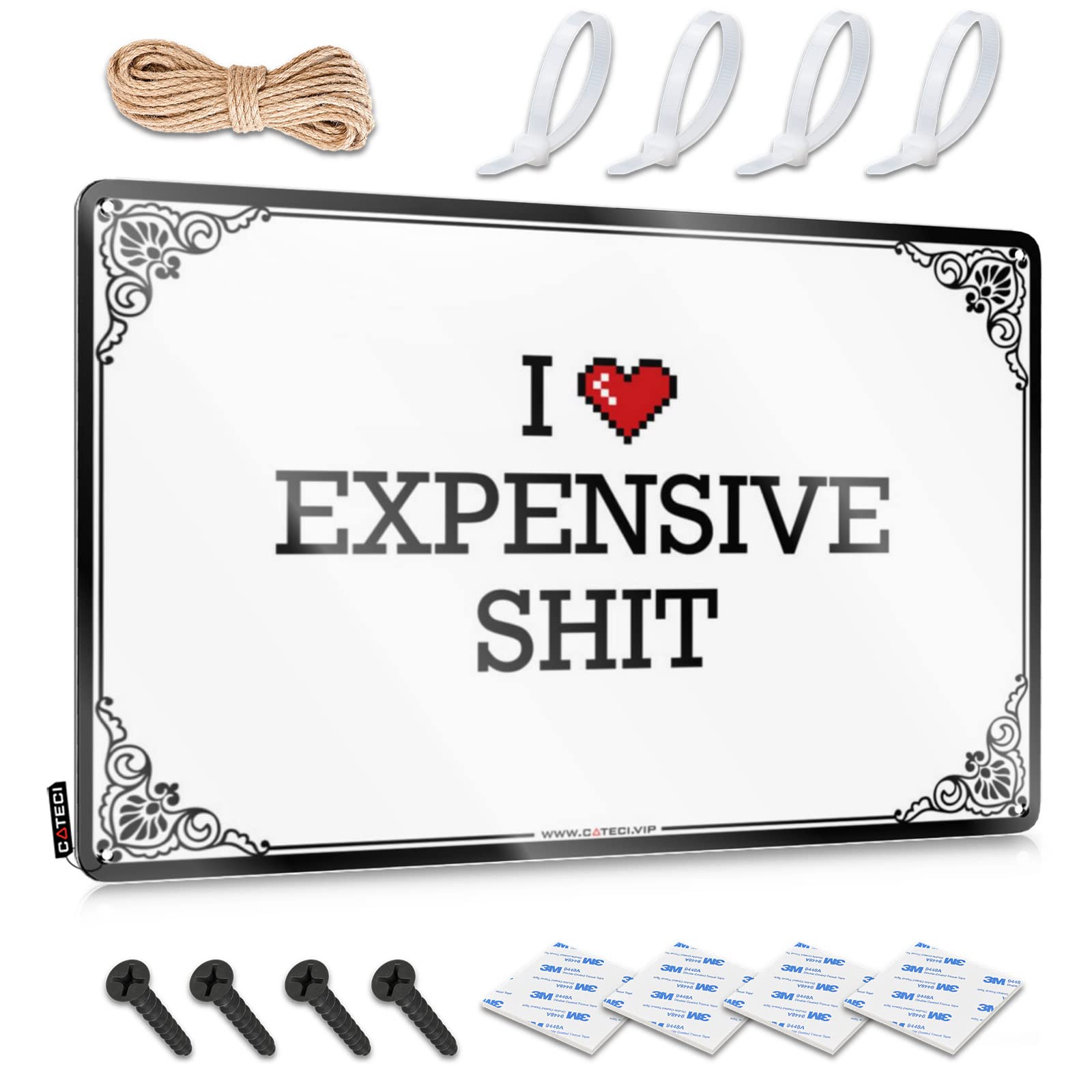 Girly Decorations Reusable | I Love Expensive Shit Modern Campers Decoration(20X30CM)