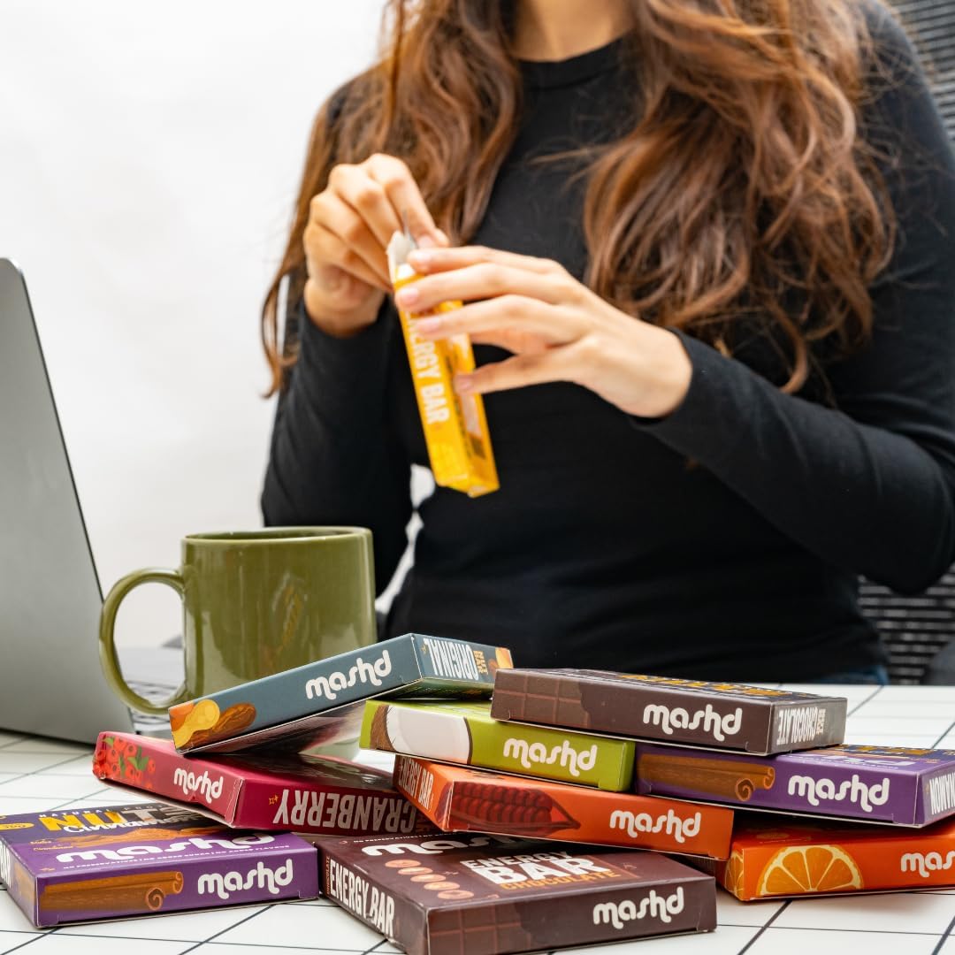 Mashd - Energy Bars - All in One (Pack of 6) | Zero Artifical Ingredients | 5 Ingredient Whole Food Bar | Date Sweetend | No Artificial Sweeteners | Natural Pre-Workout & Office Snack | Six Different Bars — Amazon image 6