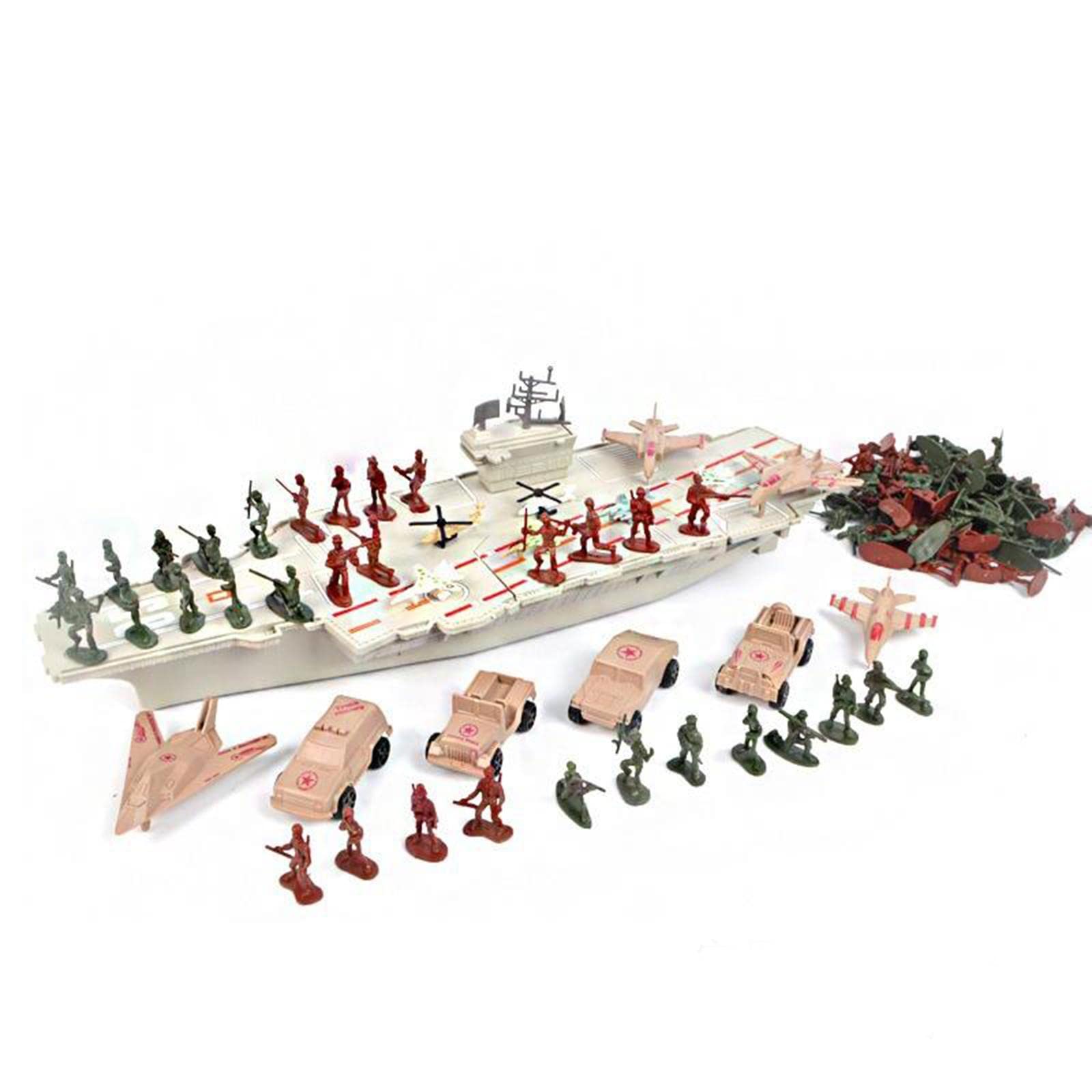 FHS 1/730 Aircraft Carrier Model Kids Children Toy Gifts Office Decor Ornament - Image 2 thumbnail