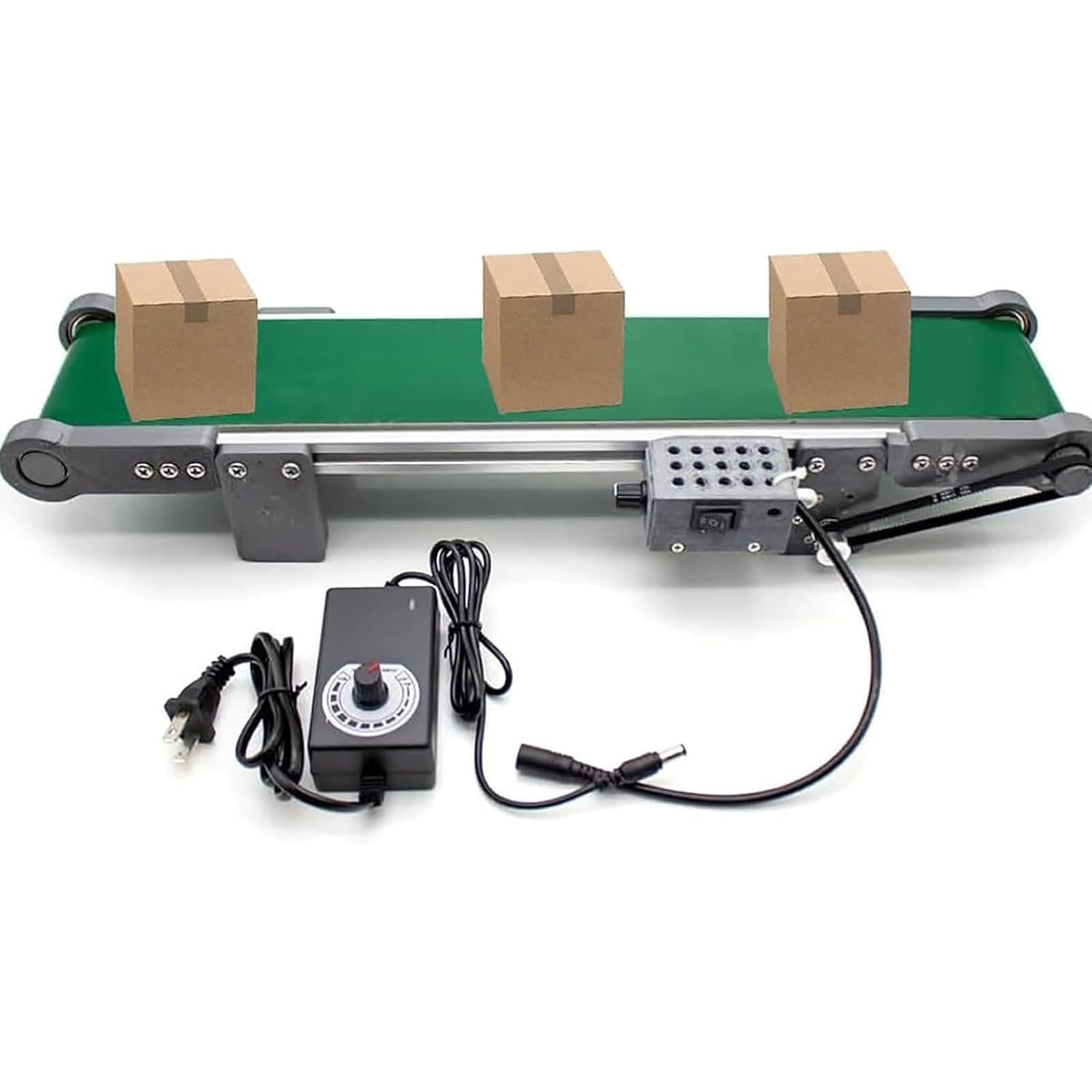 Generico Mini Nastro Trasportatore, Nastro Trasportatore per Trasporto Industriale, Nastro Trasportatore Antistatico per L'industria Elettrica Automatica,Green-10x100cm