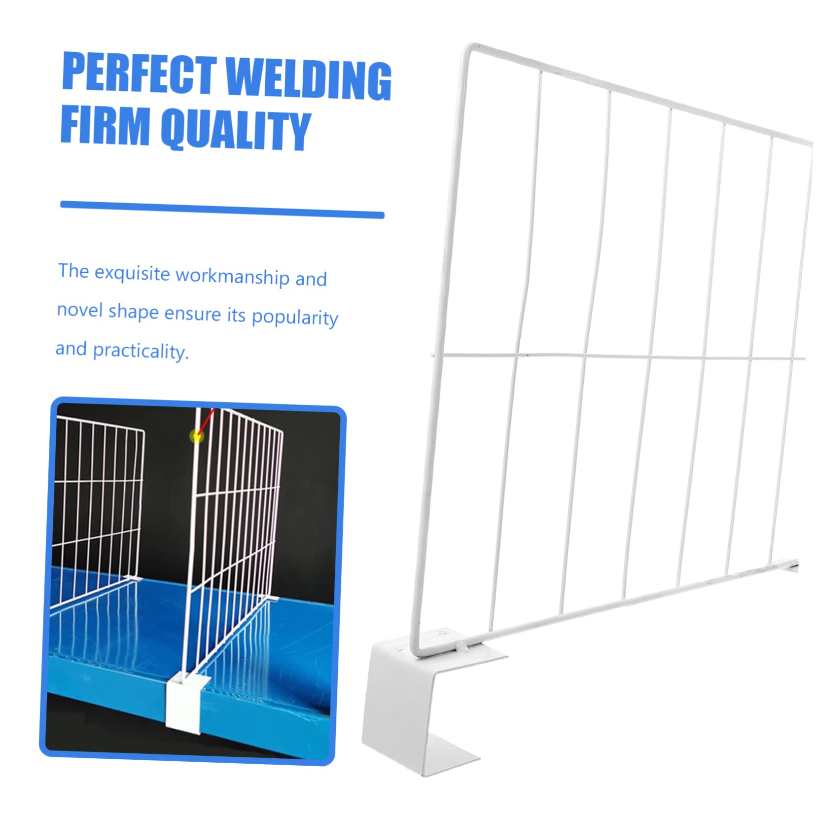 Parliky 1pc Supermarket Shelf Divider Classification Clapboard for Easy Organization and Material for Grocery Store and Closet Shelving White