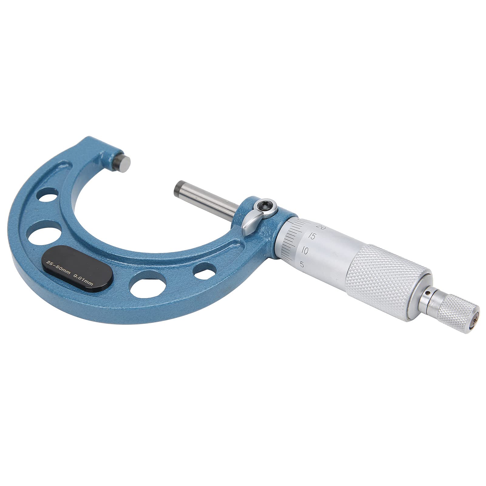 Fafeicy Micrómetro Anytime Tools, 25-50 mm / 1-2 pulg, Resolución 0.01 mm, herramienta de medición de precisión de alta calidad exterior tipo espiral, Micrómetro