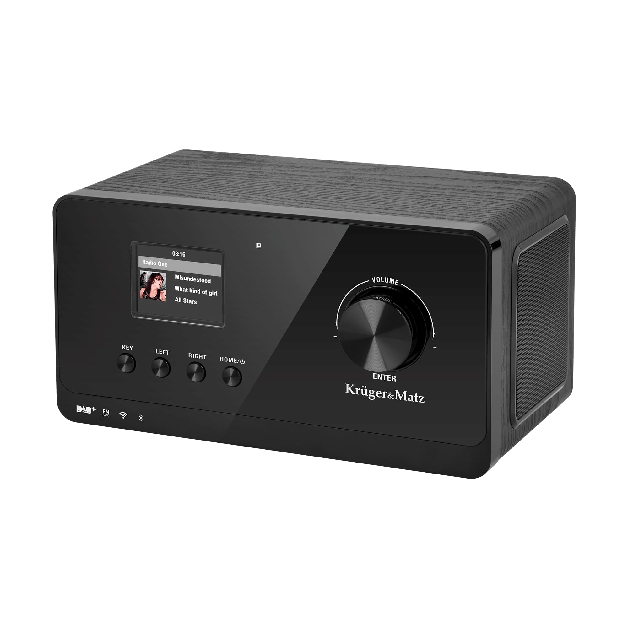Krüger&Matz Radio Internetowe Bezprzewodowe Budzik Bluetooth FM DAB+ KM0816.1