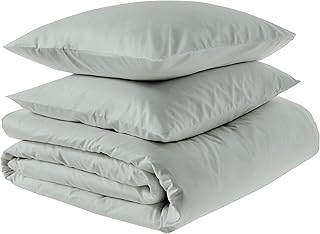 Amazon Aware 100% Organic Cotton 300 Thread Count Duvet Cover Set - Sage...