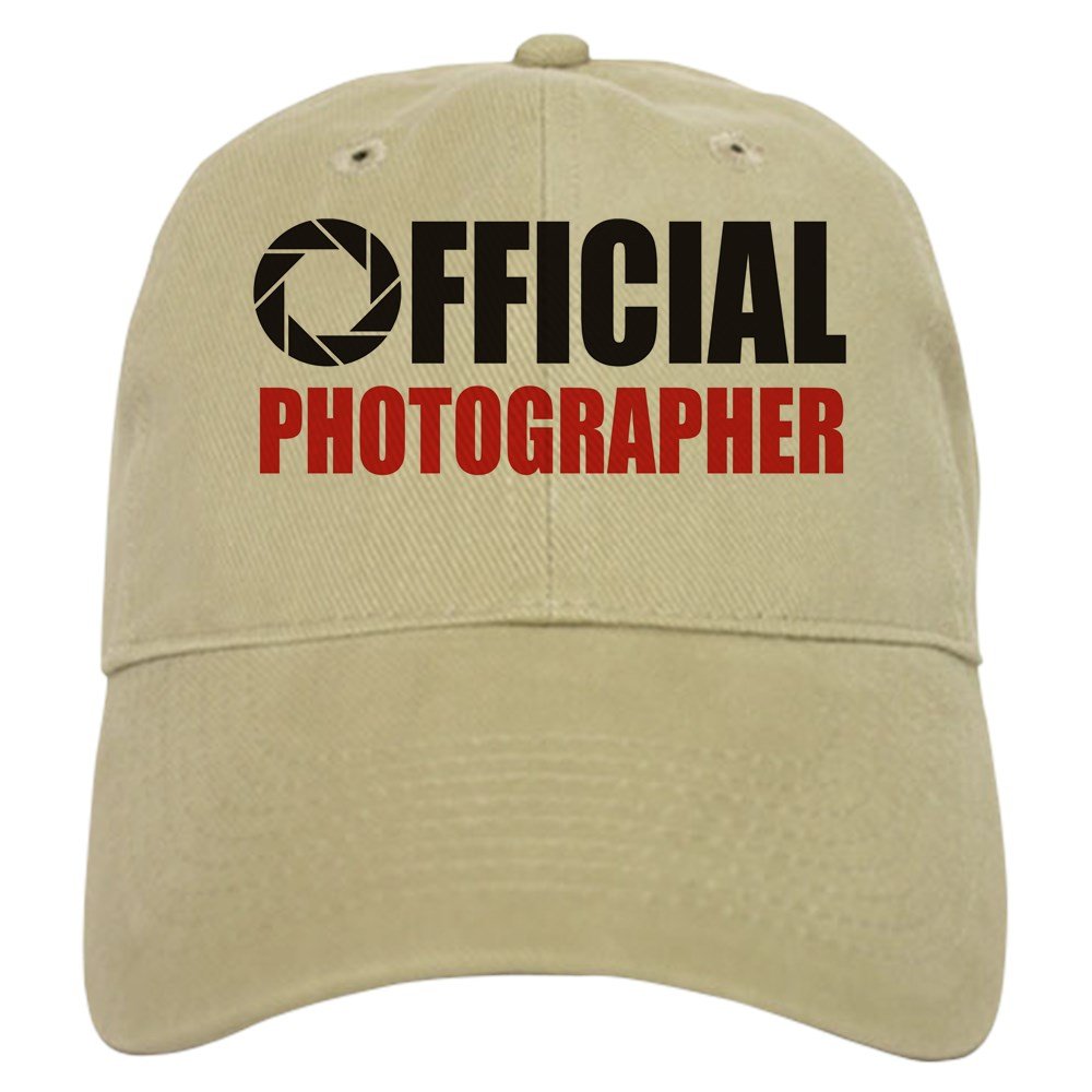 CafePress Official Photographer Cap Unique Adjustable Baseball Hat Khaki