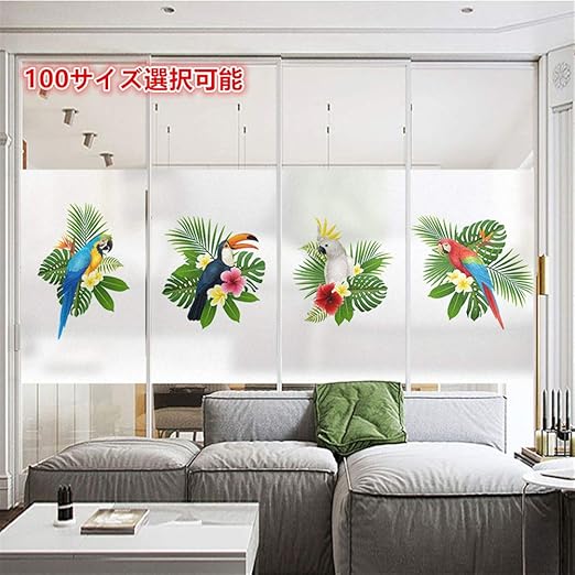 Amazon 50x100cm 窓用フィルム 目隠しシート 窓ガラスフィルム 窓めかくしシート 動物柄 植物柄 鳥 オウム 遮光遮熱シート おしゃれ 装飾フィルム 無接着剤 静電力吸着 水で貼る 貼り直し可能 カスタマイズ可能 100サイズ選択 Luckylife 窓用フィルム 通販 Amazon 50x100cm 窓用フィルム 目隠しシート 窓ガラスフィルム 窓めかくしシート 動物柄 植物柄 鳥 オウム 遮光遮熱シート おしゃれ 装飾フィルム 無接着剤 静電力吸着 水で貼る 貼り直し可能 カスタマイズ可能 100サイズ選択 Luckylife 窓用フィルム 通販