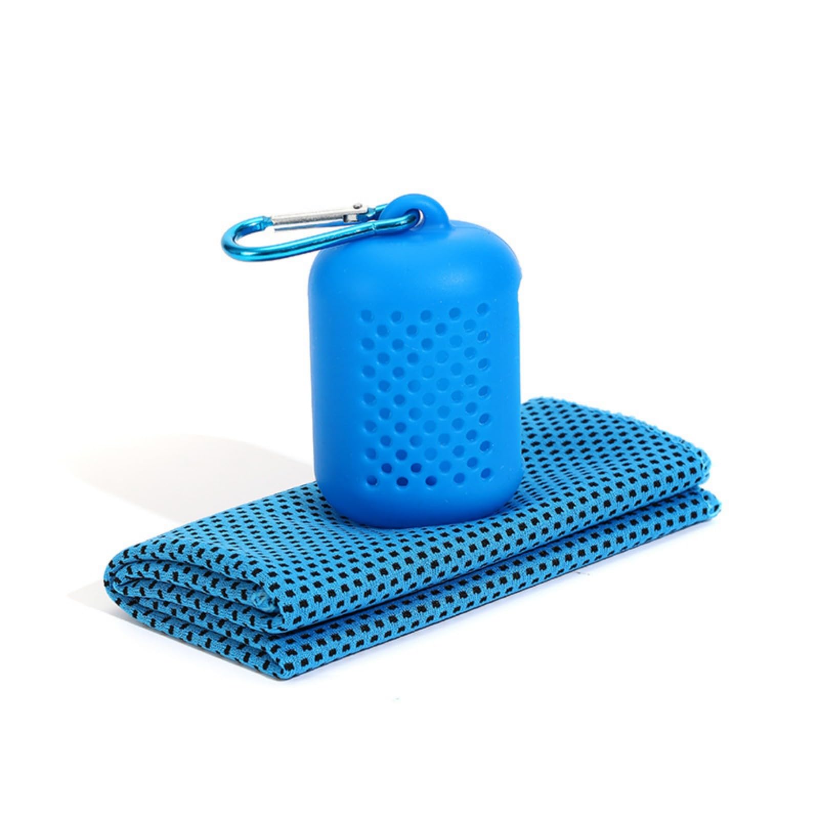 Limtula Multipurpose Sports Cooling Towel Light Weight Outdoor Travel Quick Drying for Golfers Runner Easy to Carry Outdoor Travel Quick Drying with Silicone Box