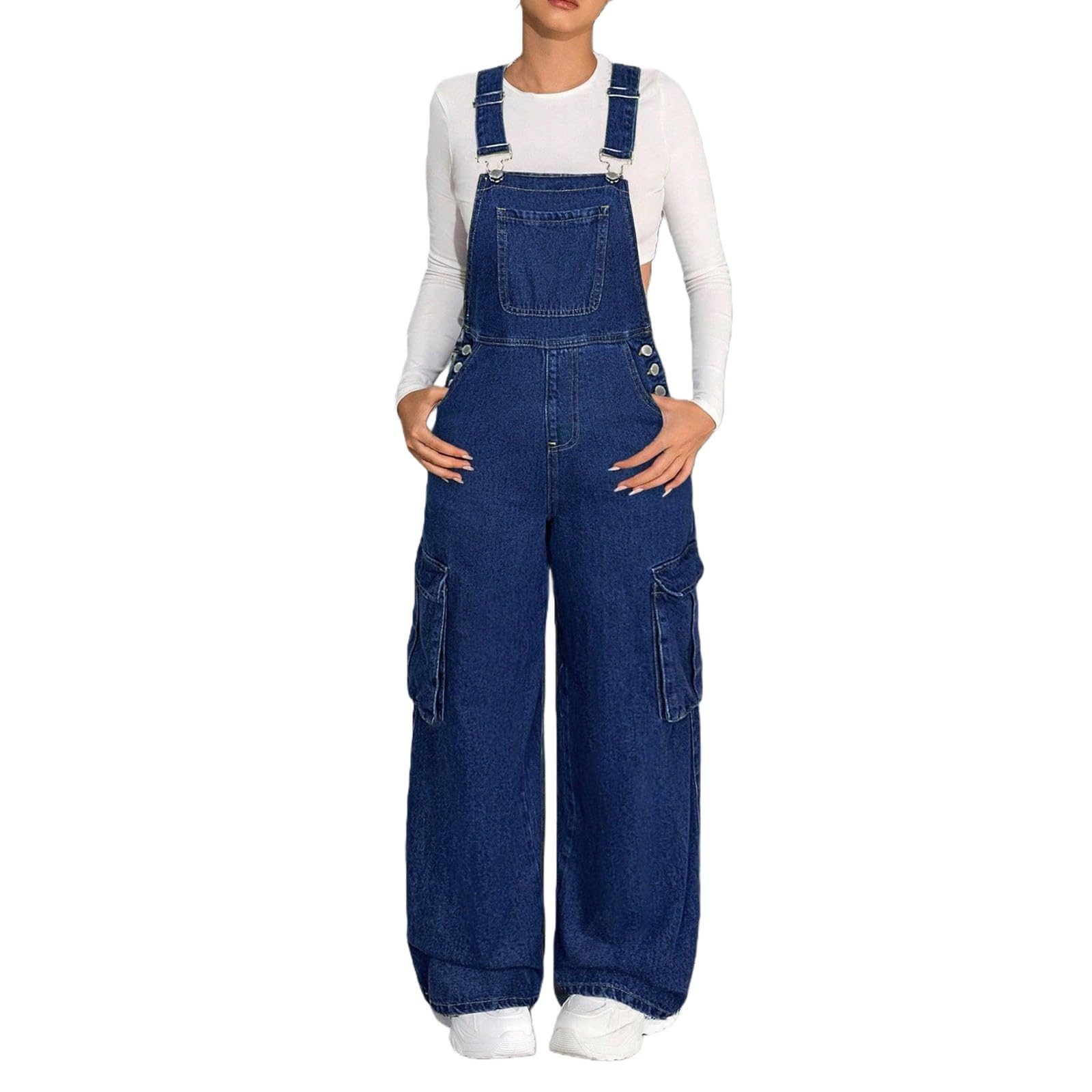 Kids Denim Overalls Latzhose - Adjustable Straps, Multiple Pockets, Unisex Jumpsuit Playsuit For Casual Play, Daily Wear & Outdoor Activities