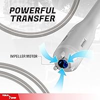 Vista 6 de TERA PUMP TREP01-T Bomba de combustible multiusos con batería con boquilla de parada rápida para E85, diésel, DEF, queroseno - bomba