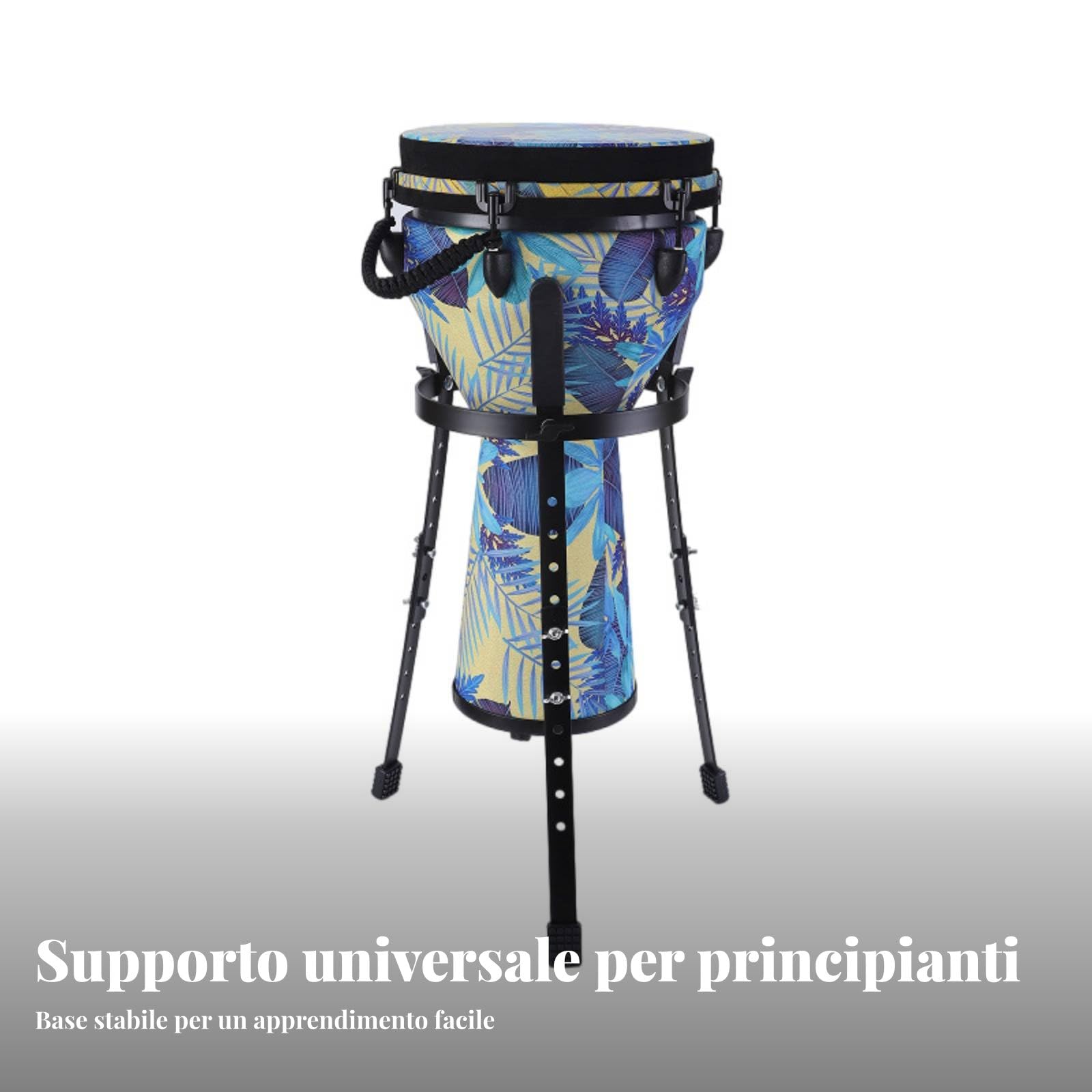 Soporte para Tambores Compatibilidad Universal Trípode Estable Altura Fondo Abierto para Resonancia Adecuado para Percusionistas en Escenarios de , Triángulo Asiento 28-30cm