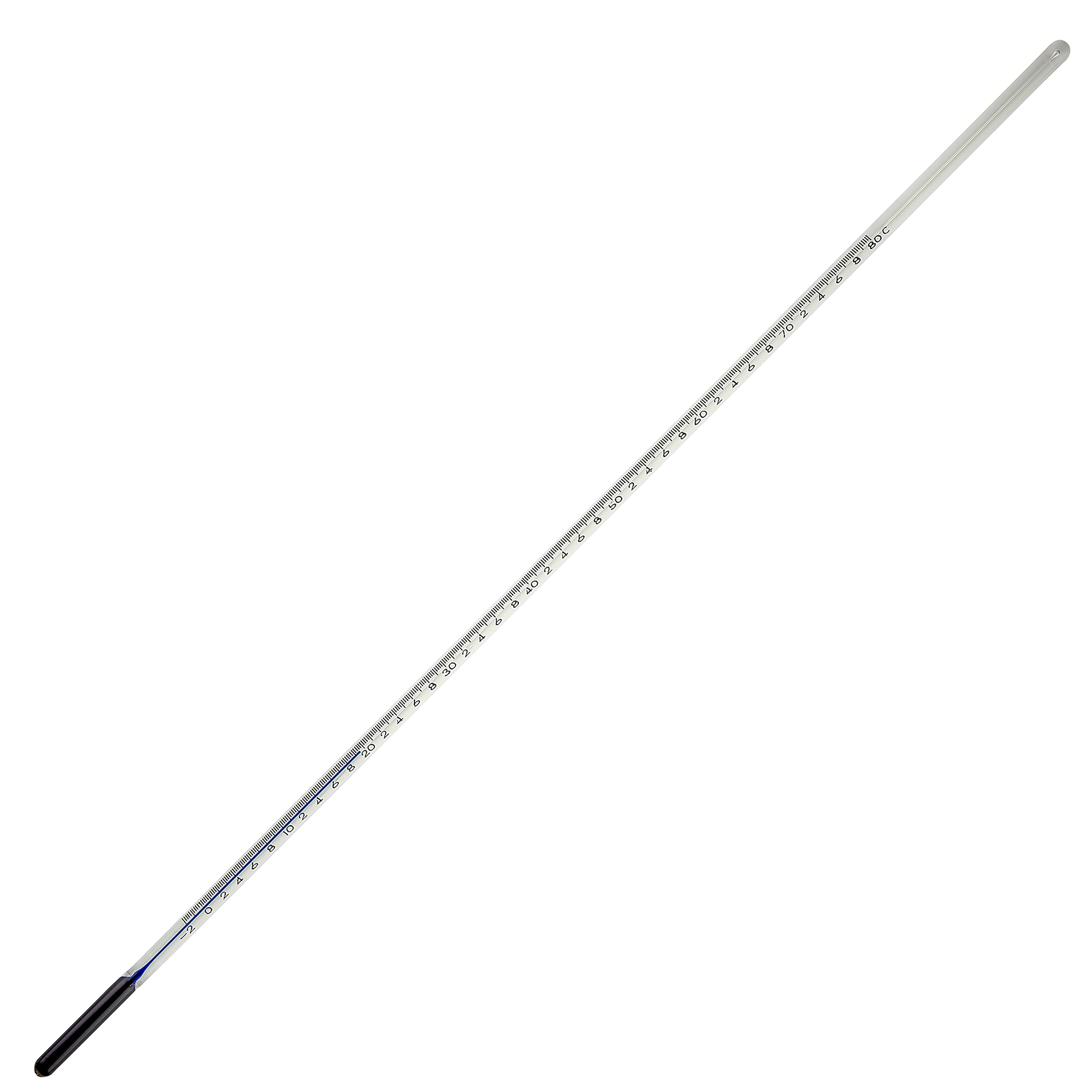 H-B DURAC Plus ASTM - Termómetro líquido en cristal; 15 C/bajo punto de ablandamiento, inmersión total, -2 a 80 C, relleno líquido orgánico (B60750-1000)