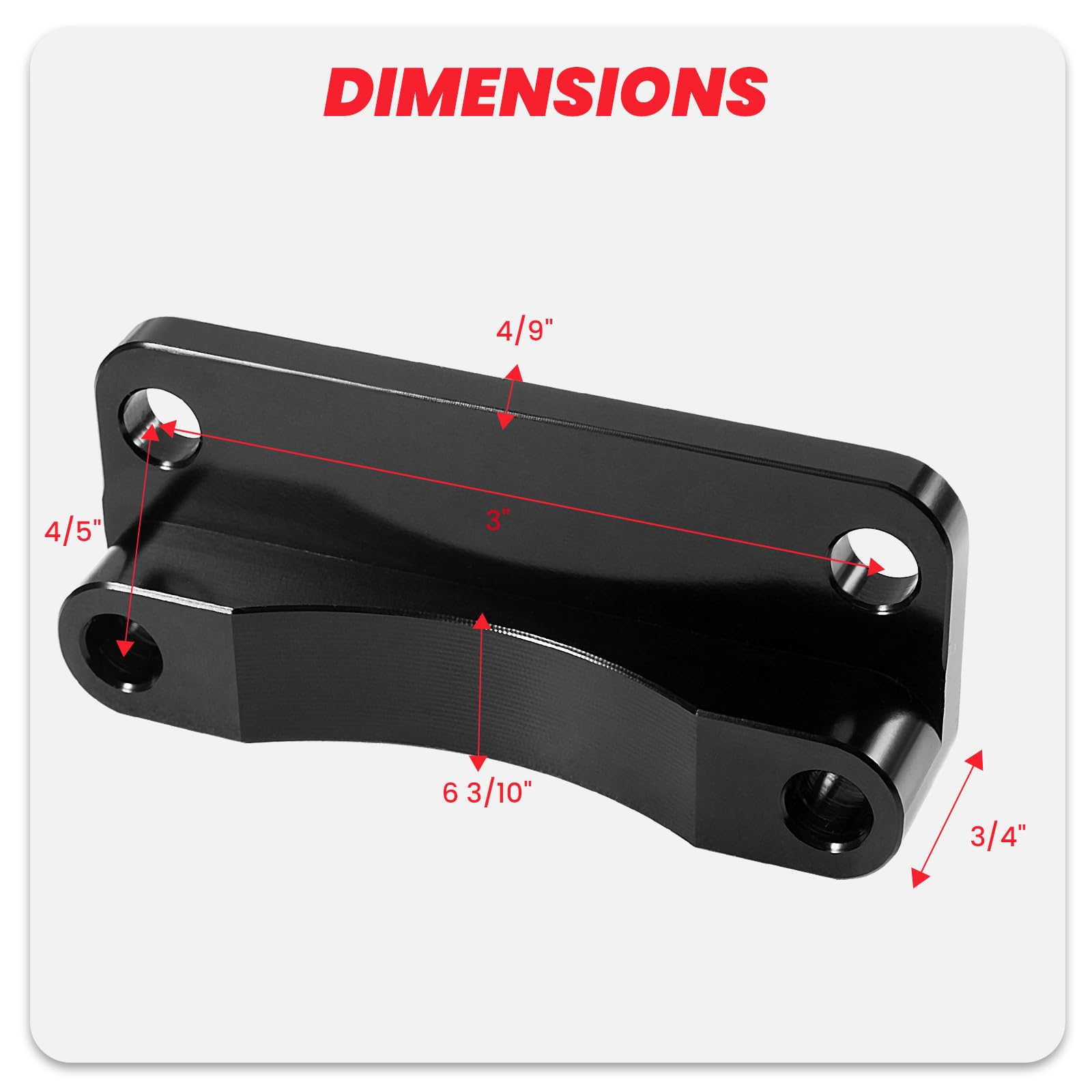 Soportes Para Guardabarros Delantero Springer De 1 Pulgada, Color Negro