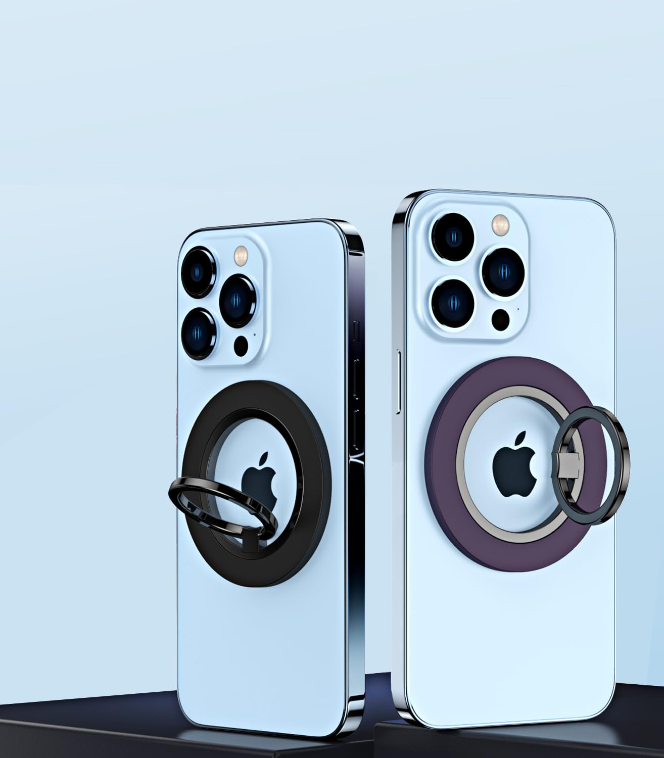Supporto Magnetico Ad Anello Per Telefono - Compatibile Magsafe IPhone 15/14/13/12 E Android, Argento, Rotazione 360° - 6