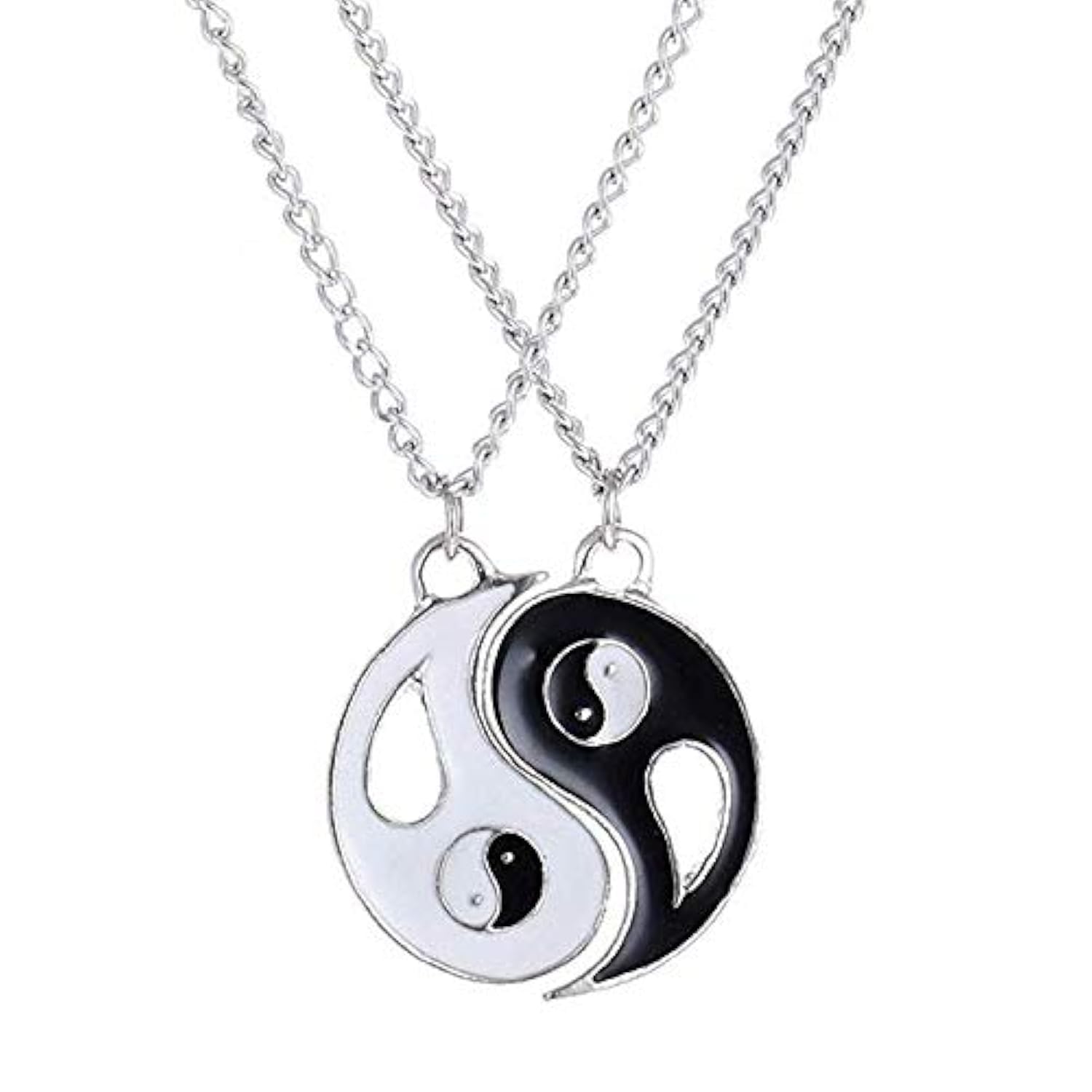 Metmejiao Best Friend Necklaces Heart 2 Piece Gifts Women Teen Girls Friendship BBF Pendant Necklace Set Tai Chi Yin Yang Eight Diagrams Pendant Necklace (B07VJ22QDZ) Amazon Price History, Amazon Price Tracker