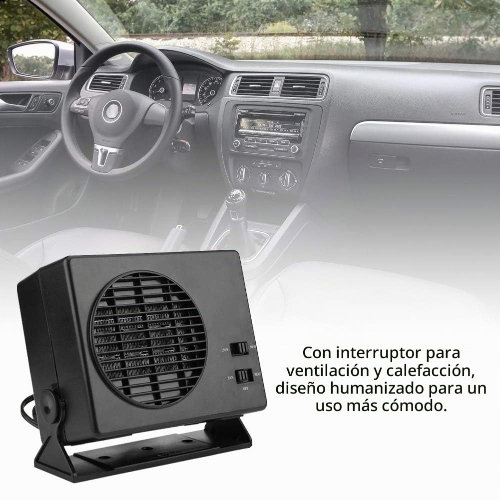 Luocute Ventilador de Coche, 2 en 1 Descongelador Portátil 12V 300W, Calentador y Ventilador, Universal para Coche, Camión, SUV, RV