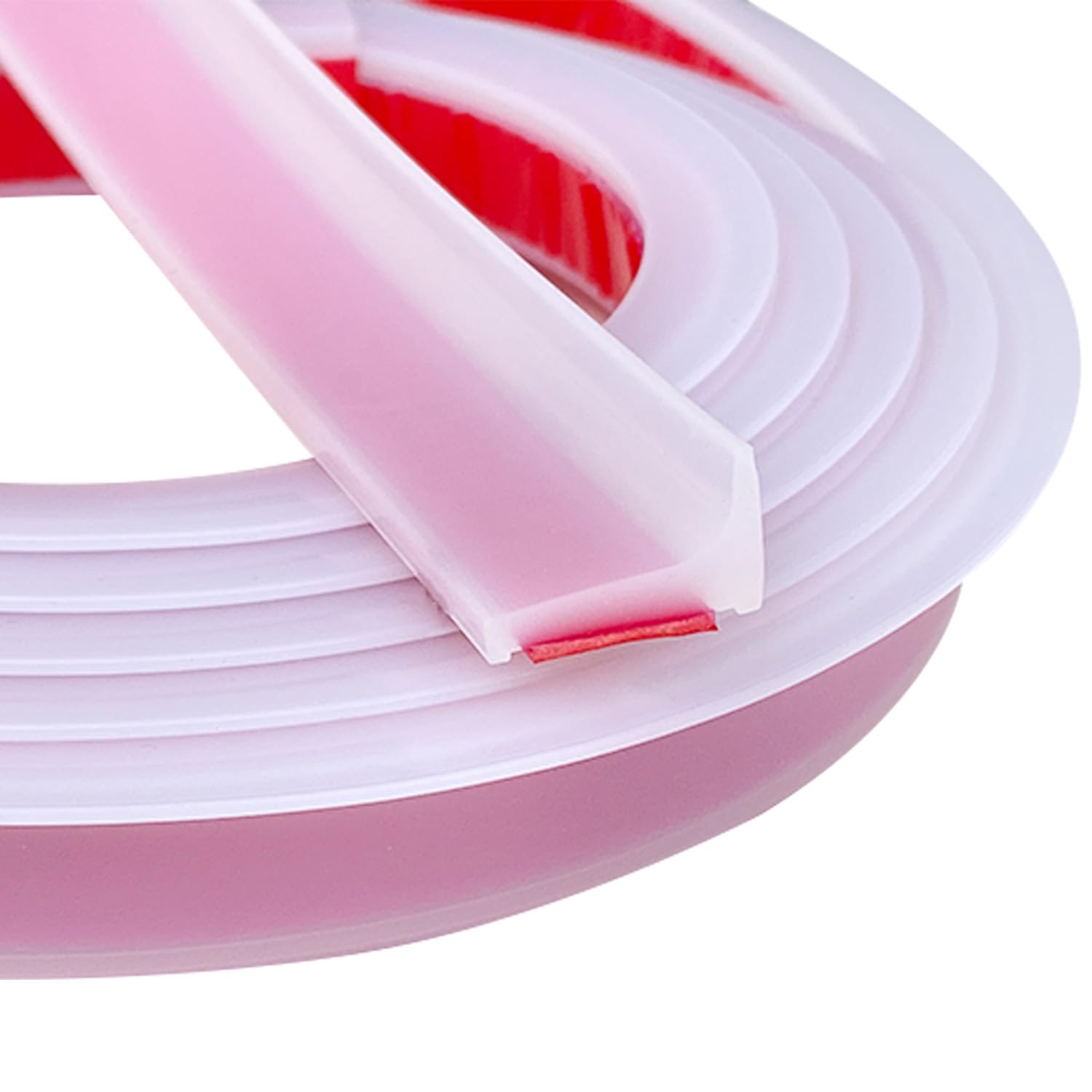 Dusche Schwallschutzleiste Selbstklebend 2.6M Schwallschutz Wasserstop per Dusche Silikon asserstopper Schwallschutz für Küchen Bäder Waschbecken (Transparent, 2.6M)