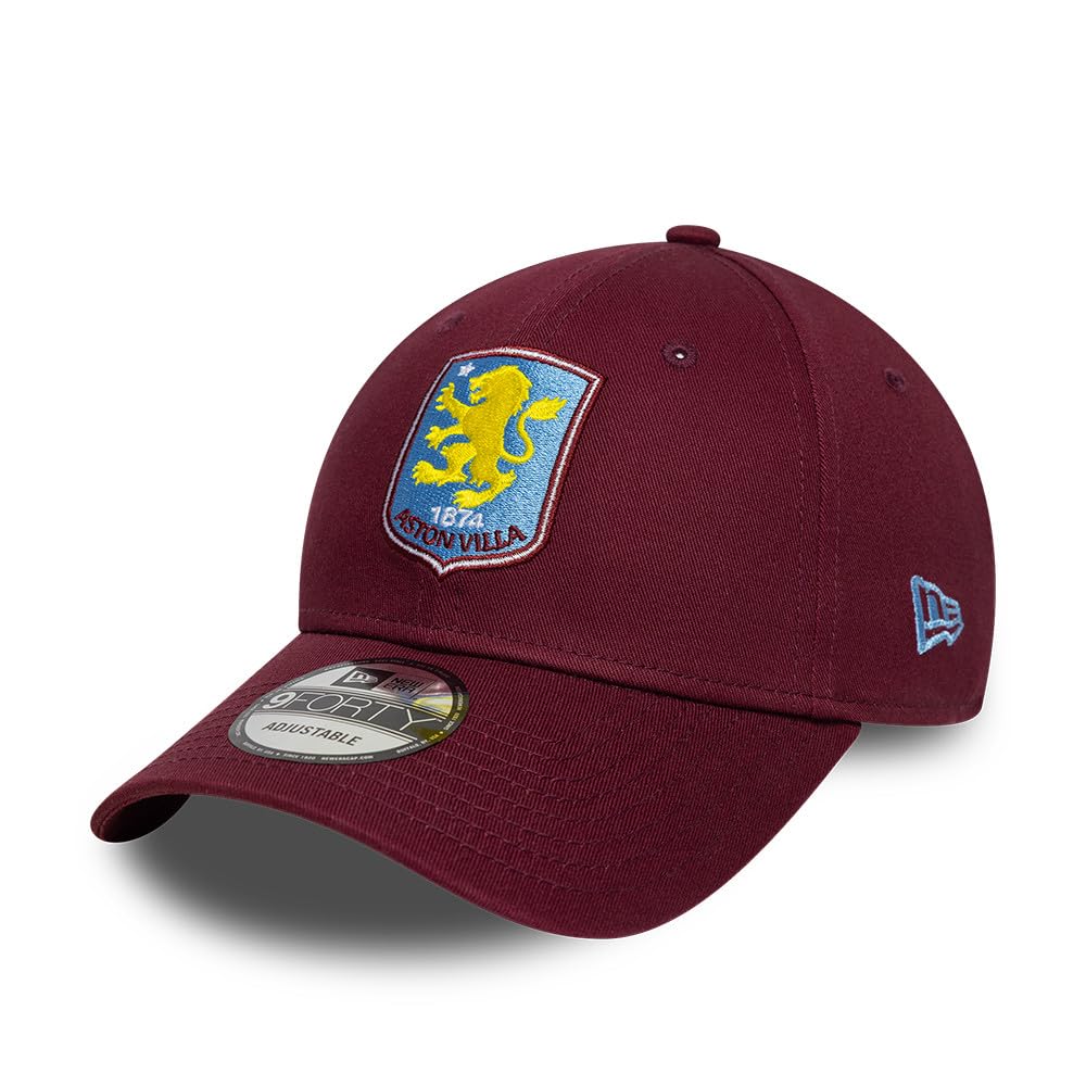 New Era Unisex Dark Red Adult's 9Forty Core Aston Villa Football Club Baseball Cap Hat