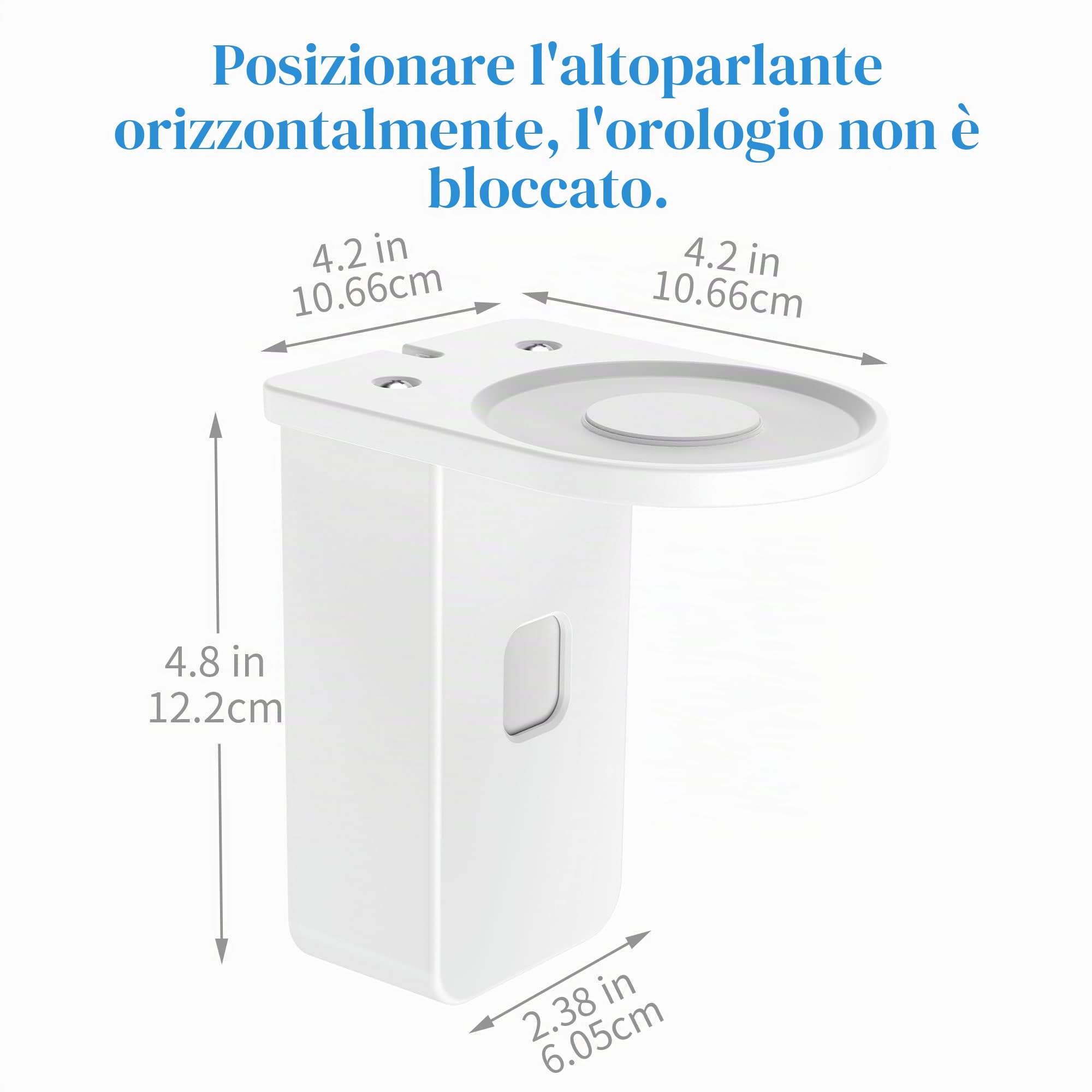 Cozycase Supporto per presa di corrente per Dot/Google Nest mini, supporto da parete (bianco, confezione da 2)