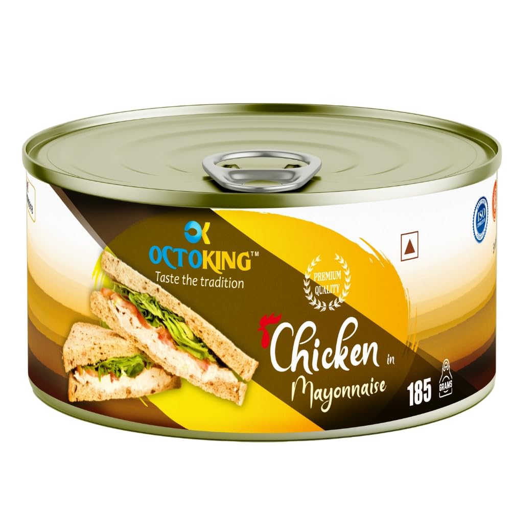 Octoking Canned Chicken Mayonnaise, 185g (Pack of 4) (B0D54JK3DS) Amazon Price History, Amazon Price Tracker