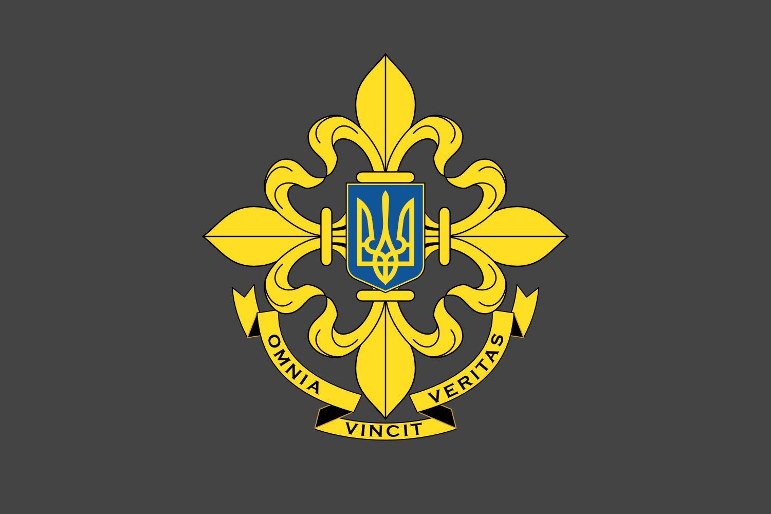 Grand Drapeau Ukraine Foreign Intelligence Service Décoration Militaire