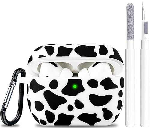 Funda para Airpods Pro de silicona suave 2019, funda para YOMPLOW funda flexible para Apple AirPod Pro, funda de carga con bonito estampado floral,