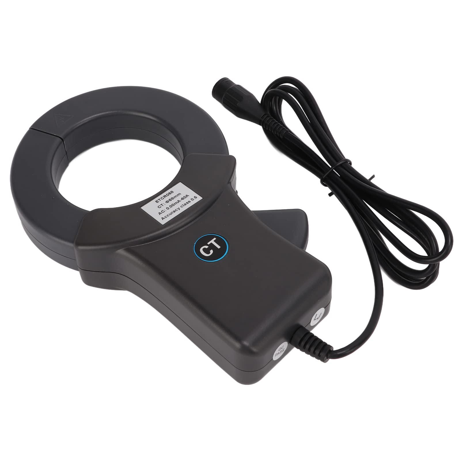 Ausla Medidor de Amperios Medidor de Corriente Abierto y Cerrado con Núcleo Permalloy Blindaje de Doble Capa 0.00 MA A 60 A 45 Hz A 100 KHz para Electricistas Registro de Datos de Control Industrial