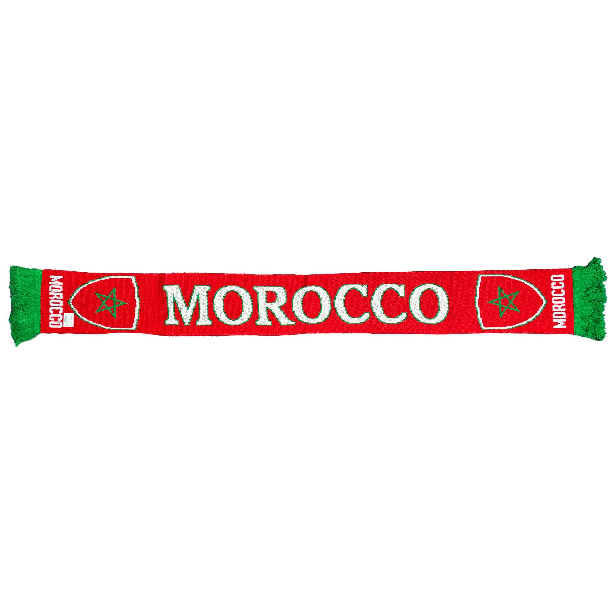 Beyond Happy Morocco Football Scarf 145cm 100% Acrylic – Moroccan Flag Fan Scarf – Unisex Supporter Accessory For Matches And Events
