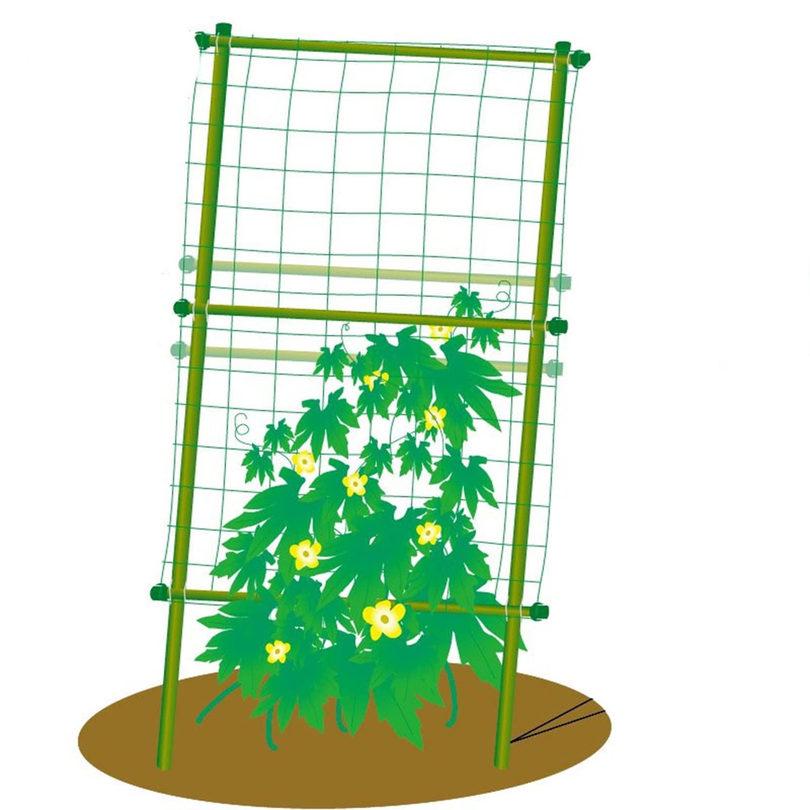 ZYFA Enrejados de jardín Reja para Plantas Rejillas Soporte para Plantas Soportes para Enredaderas Estante de Planta para Escalada, jardín, Patio, decoración, Flores,Verduras