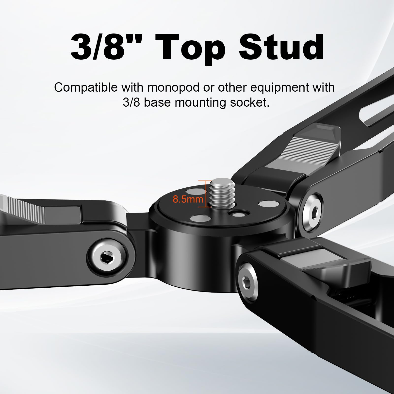 COMAN Base Mobile per Monopiede Dotata Girevoli a 360° una 3/8 di Pollice | Base Mobile per Monopiede Compatibile con Monopiedi per Diverse Fotocamere e Videocamere, Supporta un Carico Massimo di 30kg