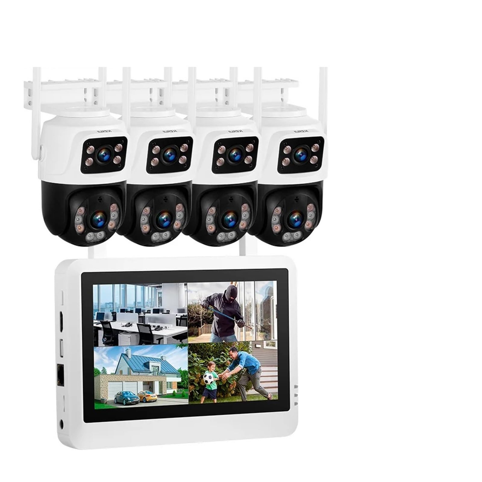 Caméra IP WiFi sans Fil à Double Objectif 6MP
