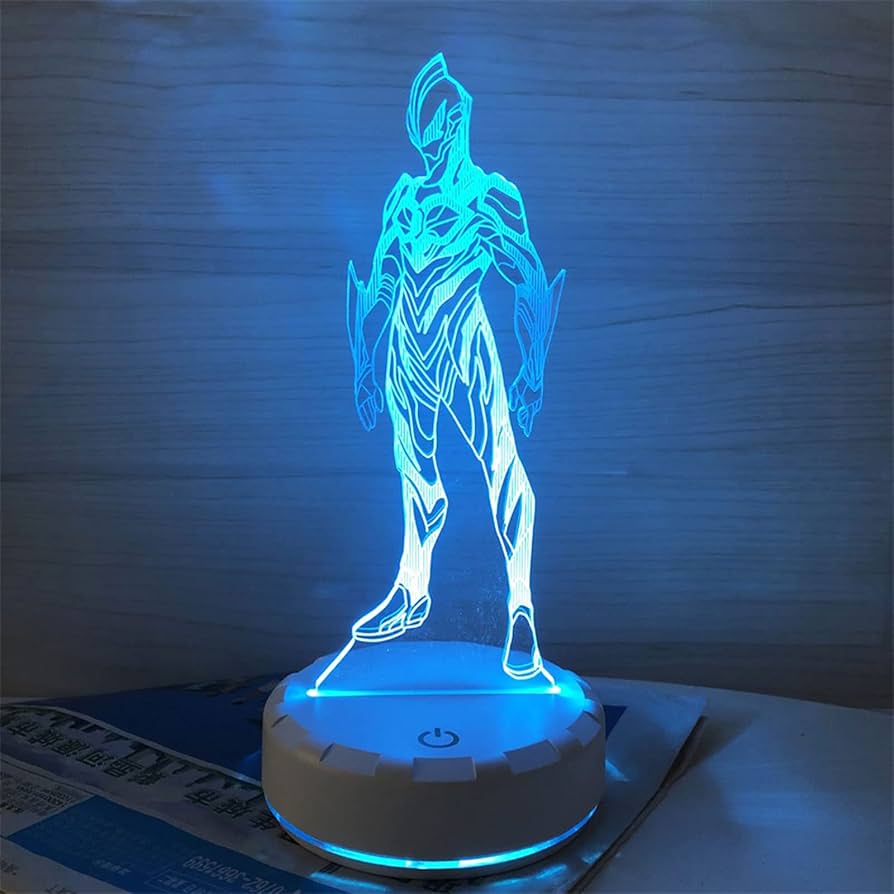 3D Night Light，Ultraman Light for Kids,Illusion Lamp 7
