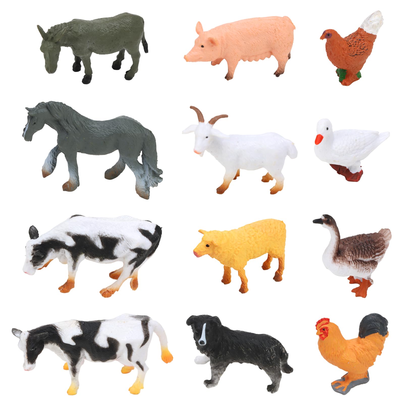 Get Ready Kids Juego de juguetes de animales de granja, 8 mini figuras de animales de granja de plástico para niños pequeños de 1 a 3 años y niños de 3 Get Ready Kids Juego de juguetes de animales de granja, 8 mini figuras de animales de granja de plástico para niños pequeños de 1 a 3 años y niños de 3