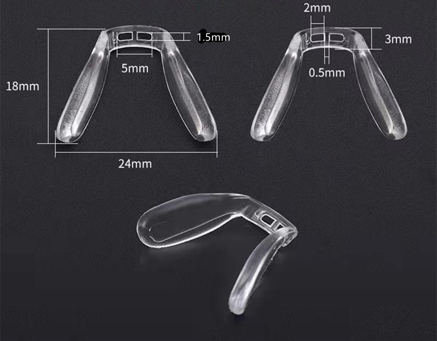 Cubrepiernas Antideslizantes Para Gafas - 25 Pares, Silicona Suave - Evita Que Resbalen - Para Todo Tipo De Gafas