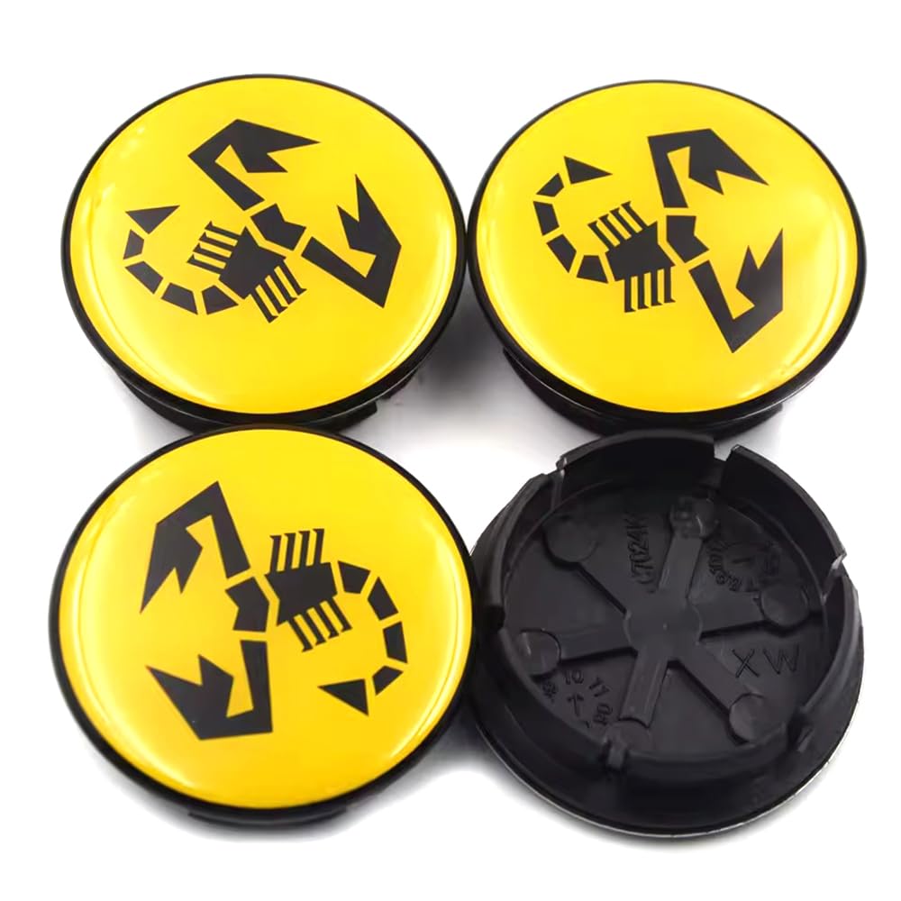 4 Pezzi Auto Coprimozzi per Abarth ABT Tucson 50mm Cerchioni Accessori Auto Decorativo Accessori,A