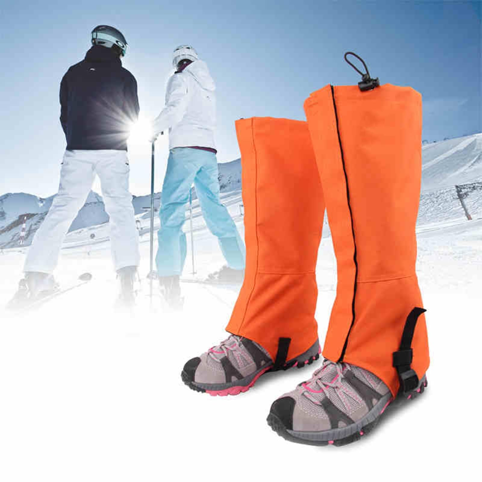 Polainas de Nieve, Cubierta Ajustable for piernas de Senderismo, for Senderismo en Barro,y Nieve, Caza, Escalada o esquí, Unisex(Green,L)