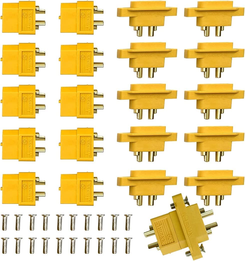 10Paar XT60E-M+XT60 montierbarer männlicher weiblicher langlebiger Stecker für RC Modell Multicopter