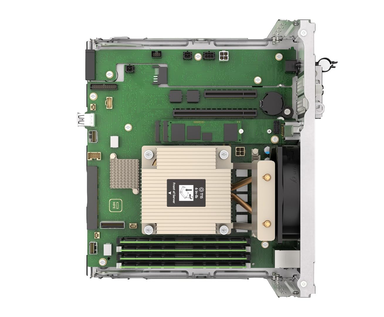 HEWLETT PACKARD ENTERPRISE HPE ProLiant MicroServer Gen11 serveur Ultra Micro Tower Intel Xeon E E-2414 2,6 GHz 16 Go DDR5-SDRAM 180 W — view 4