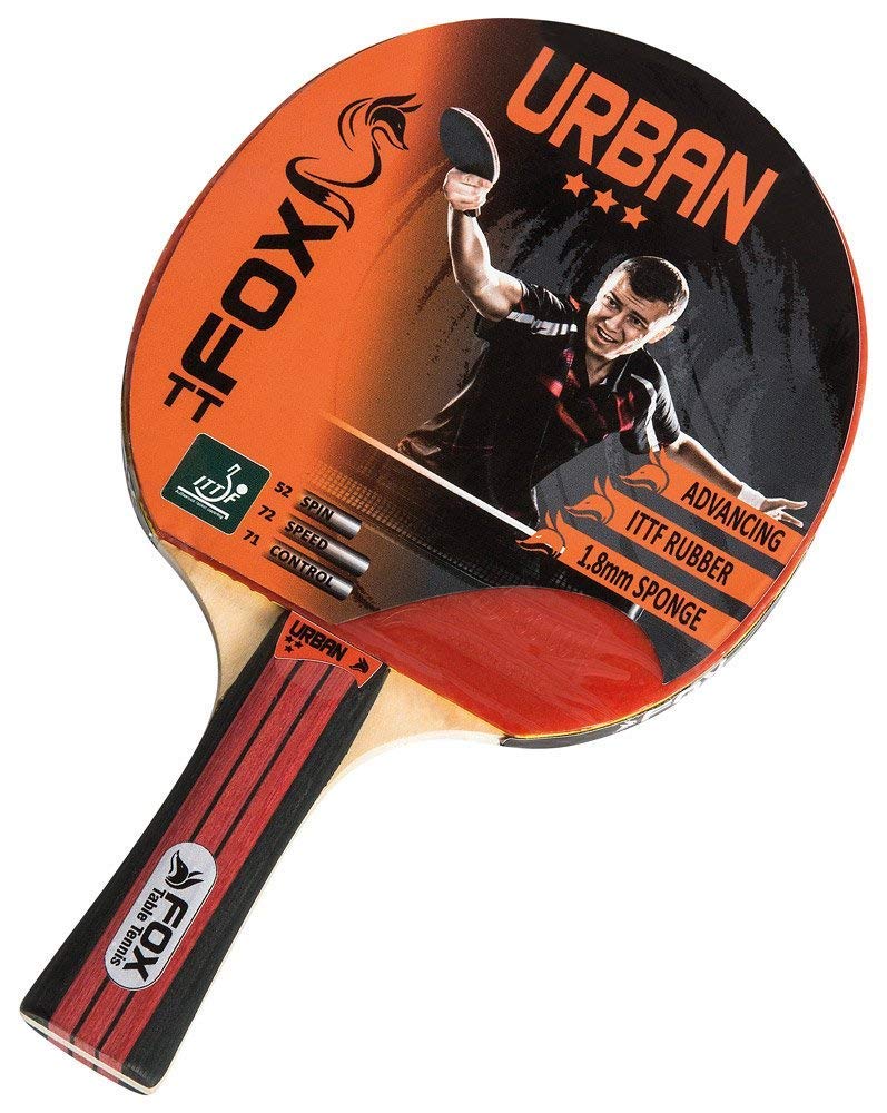 Fox Outdoor Sports Tt Urban 3 Star Ping Pong Paddle Table Tennis Bat Racket