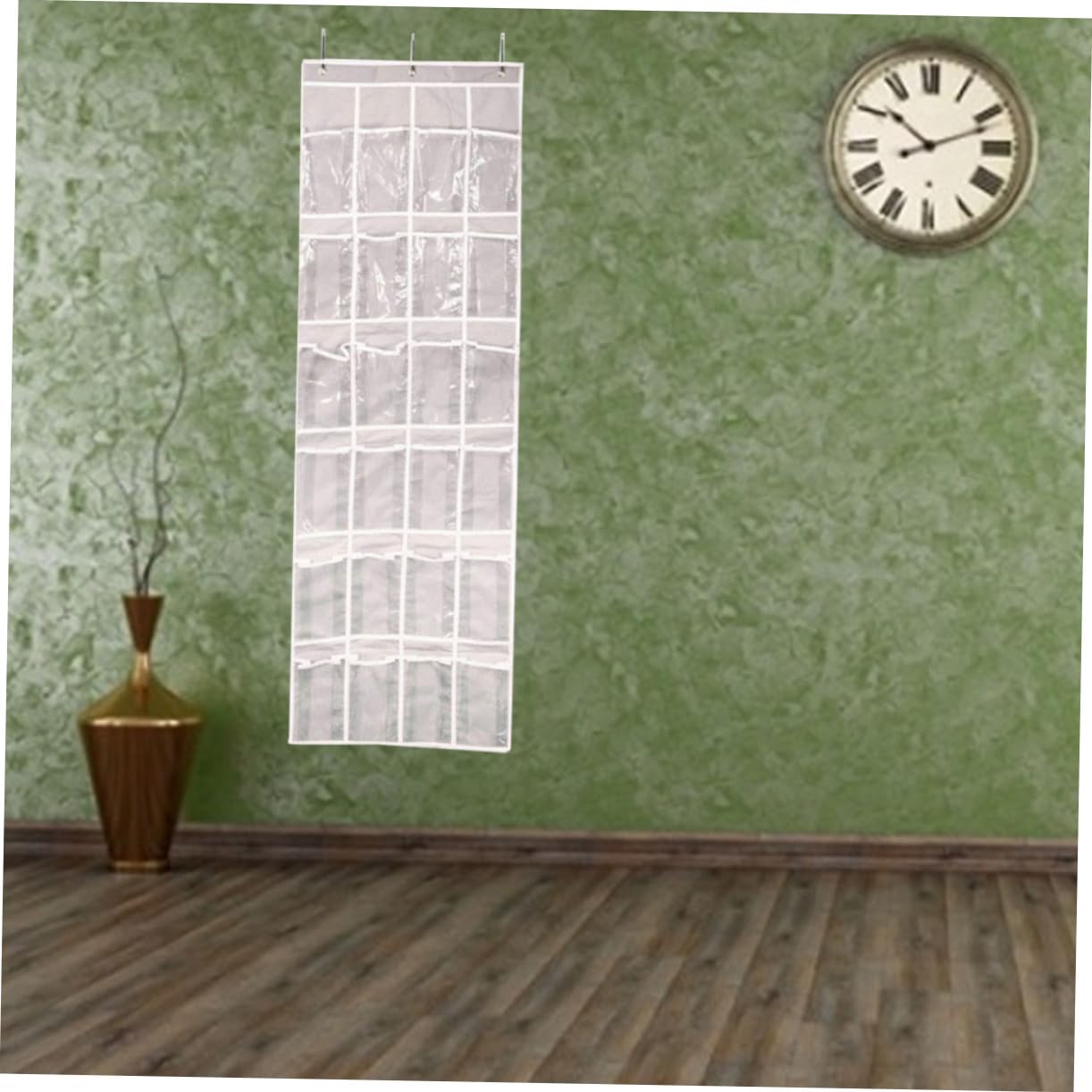 Ciieeo Transparent Shoe Storage Bag Rear Hanging Organizer for Door Bathroom Versatile Clear Sundry Storage for Shoes Accessories