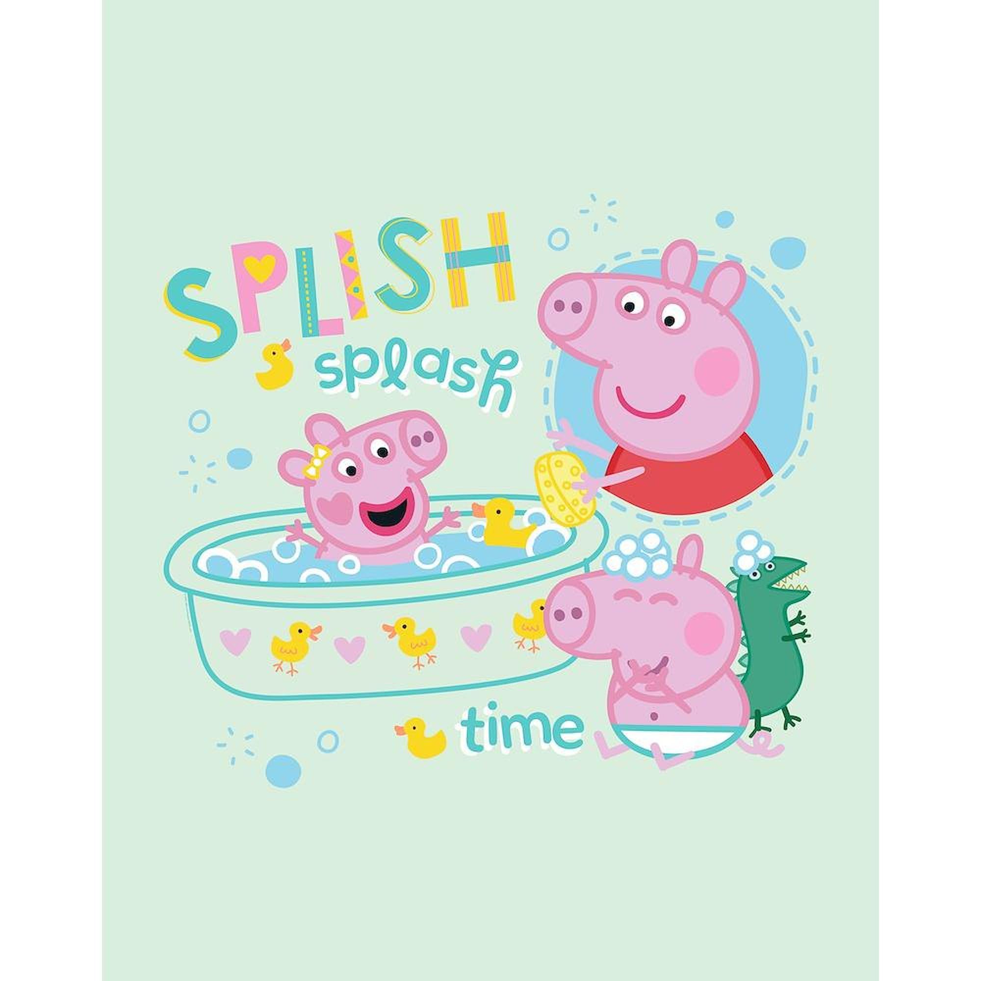 CafePress Peppa Pig: Splish Splash Twin Duvet Cover, Printed Comforter Cover, Unique Bedding,