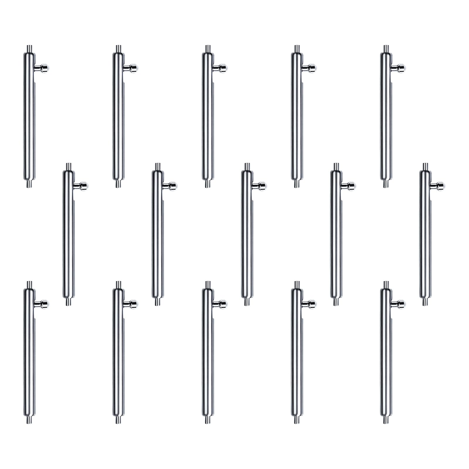 NEWFT 15Pcs Watch Band Strap Links Pins Metal Watchband Removal Watch Band Bracelets Pins Stainless Steel Spring Rod