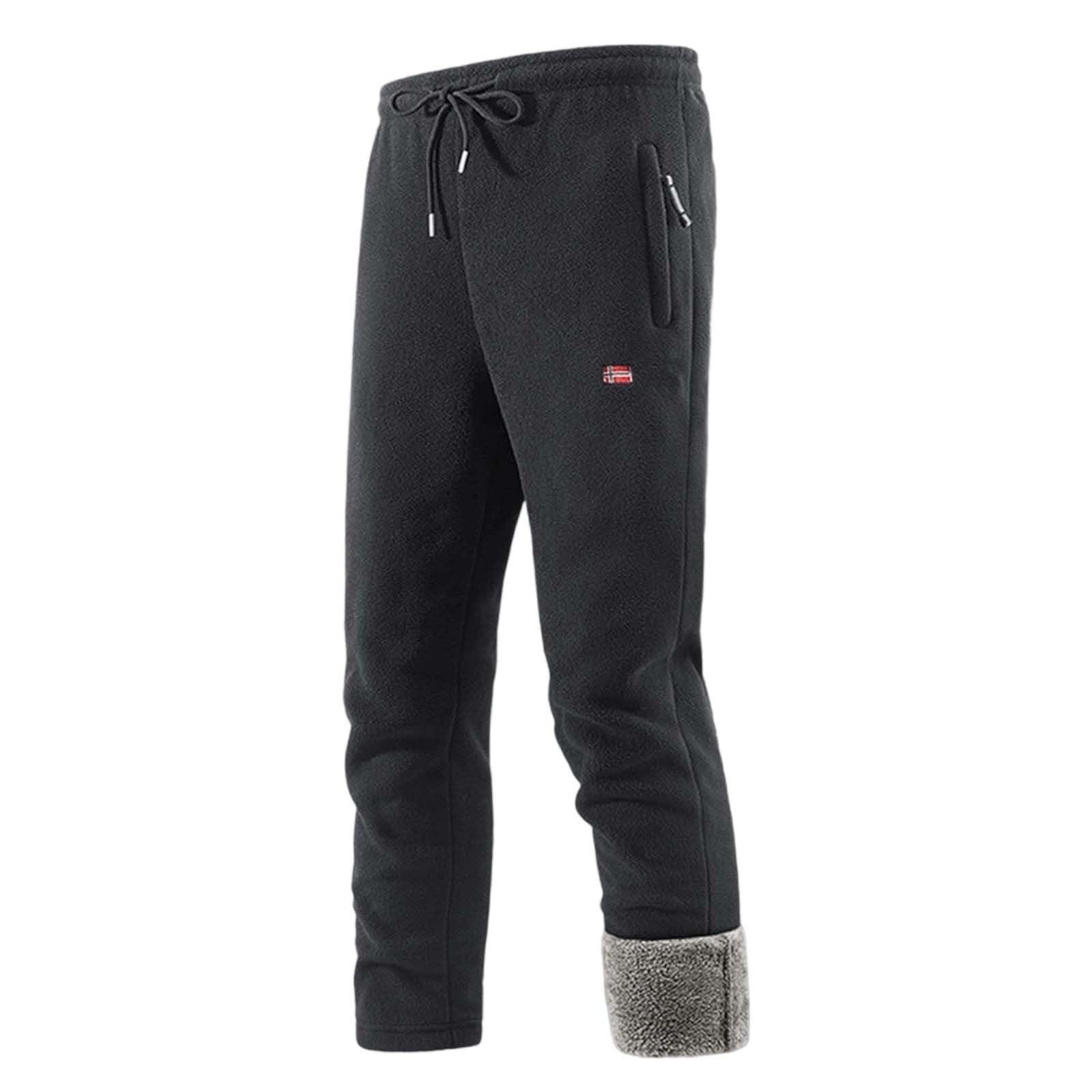 Pantaloni Trekking Uomo Estivi, Pantalone Uomo Leggero | Pantaloni imbottiti casual autunnali e invernali da pantaloni della tuta caldi larghi imbottiti spessi e caldi