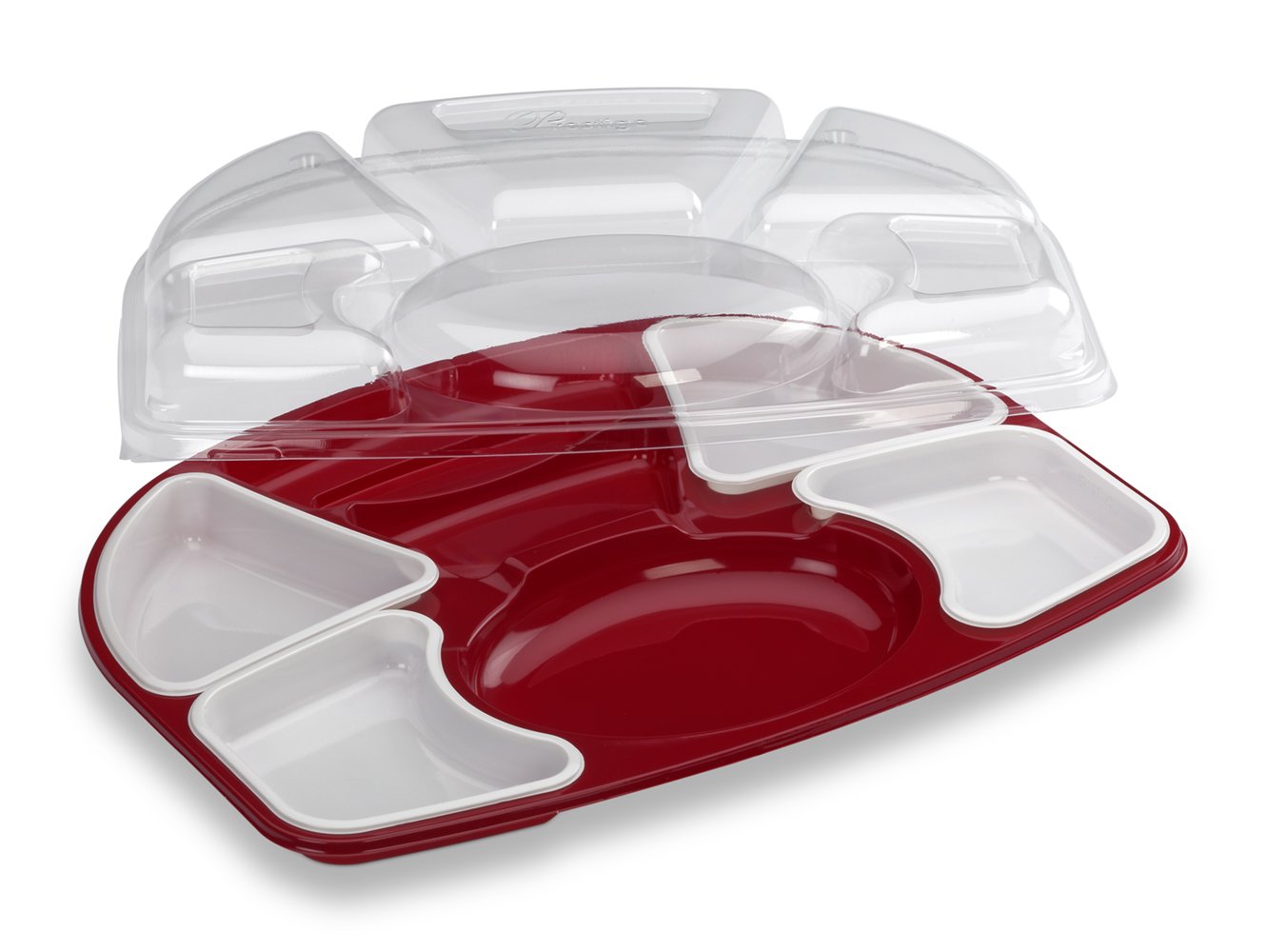 GUILLIN prp7krb Cartone Kit Vassoio Pasti Prestige 7 Scomparti Fondo e Coperchio, plastica, Multicolore, 42 x 32,6 x 7,5 cm