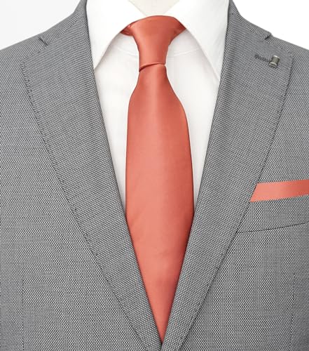 Image of Classic Tie and Pocket Square Set for Men, 3.2-Inch Standard Width