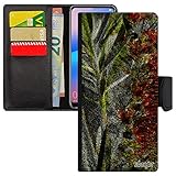 Coque Fleurs A34 Cuir à Rabat Design Etui Florale Fond Vert Pas Cher Original personnalisé Telephone Nature Housse de pour Samsung Galaxy