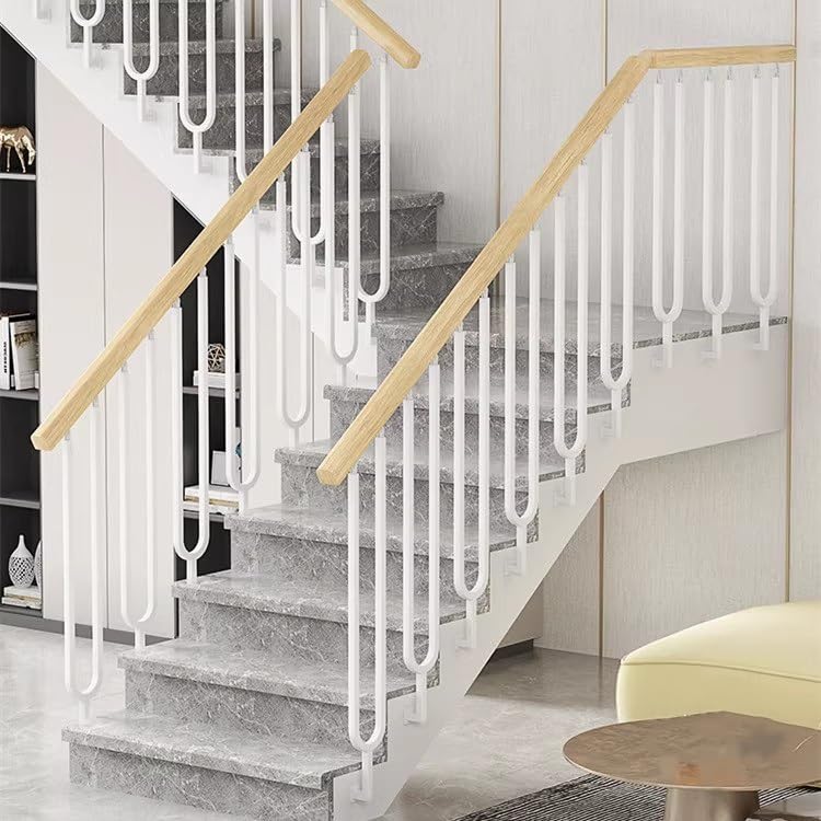 Poteau de rampe d'escalier métallique ajustable anti-chute - 7
